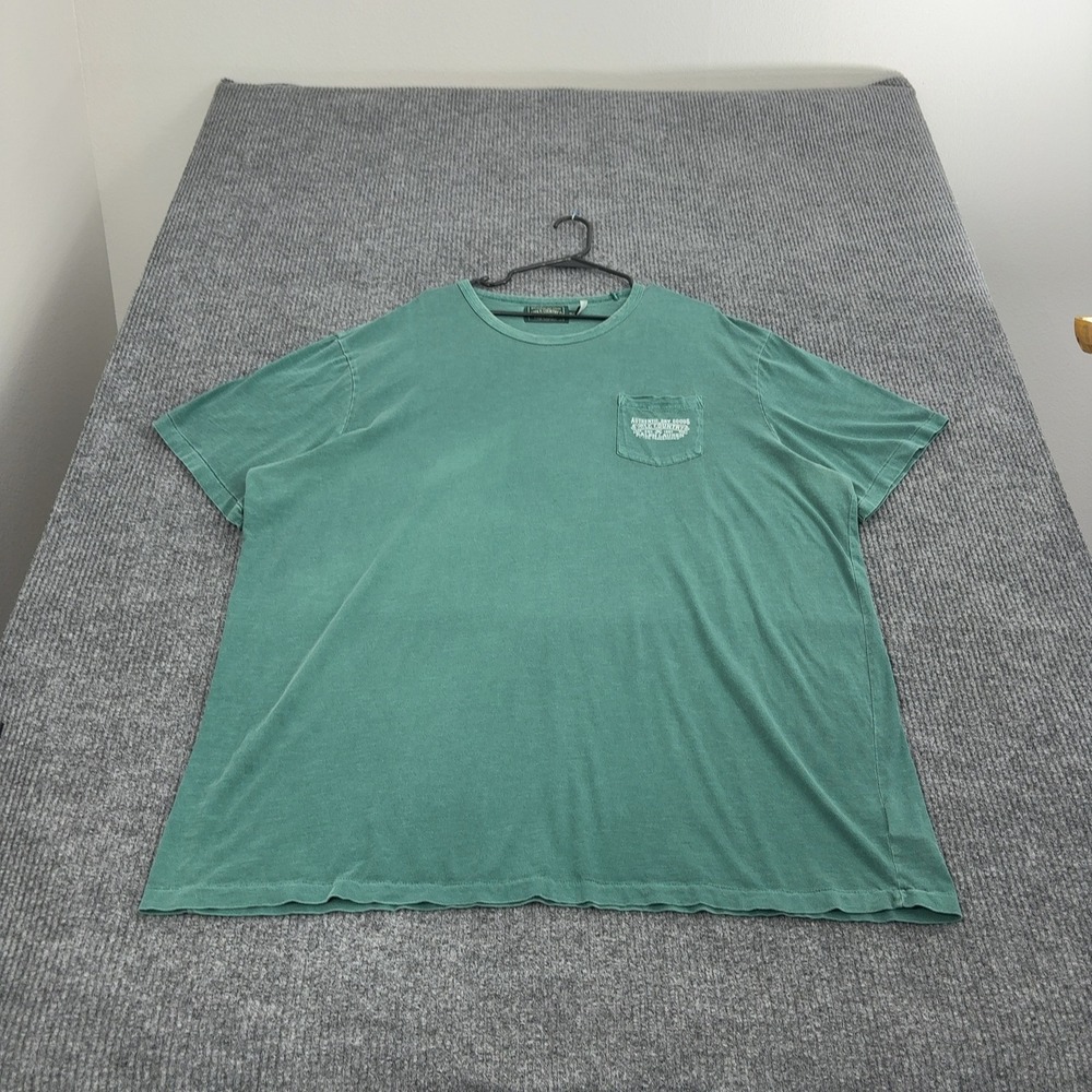 Polo Country Ralph Lauren T Shirt Mens 3XLT Green Cotton Pocket Graphic Casual